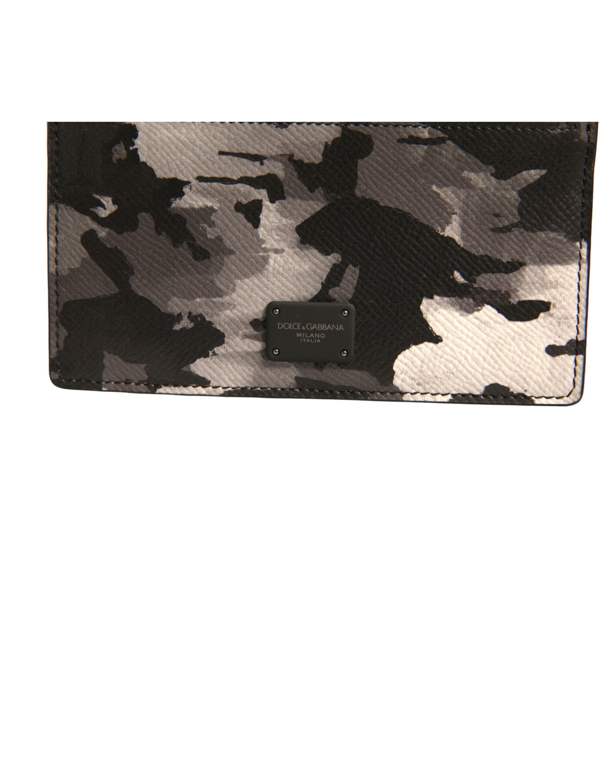 Dolce &amp; Gabbana – Geldbörse mit mehrfarbigem Camouflage-Logo