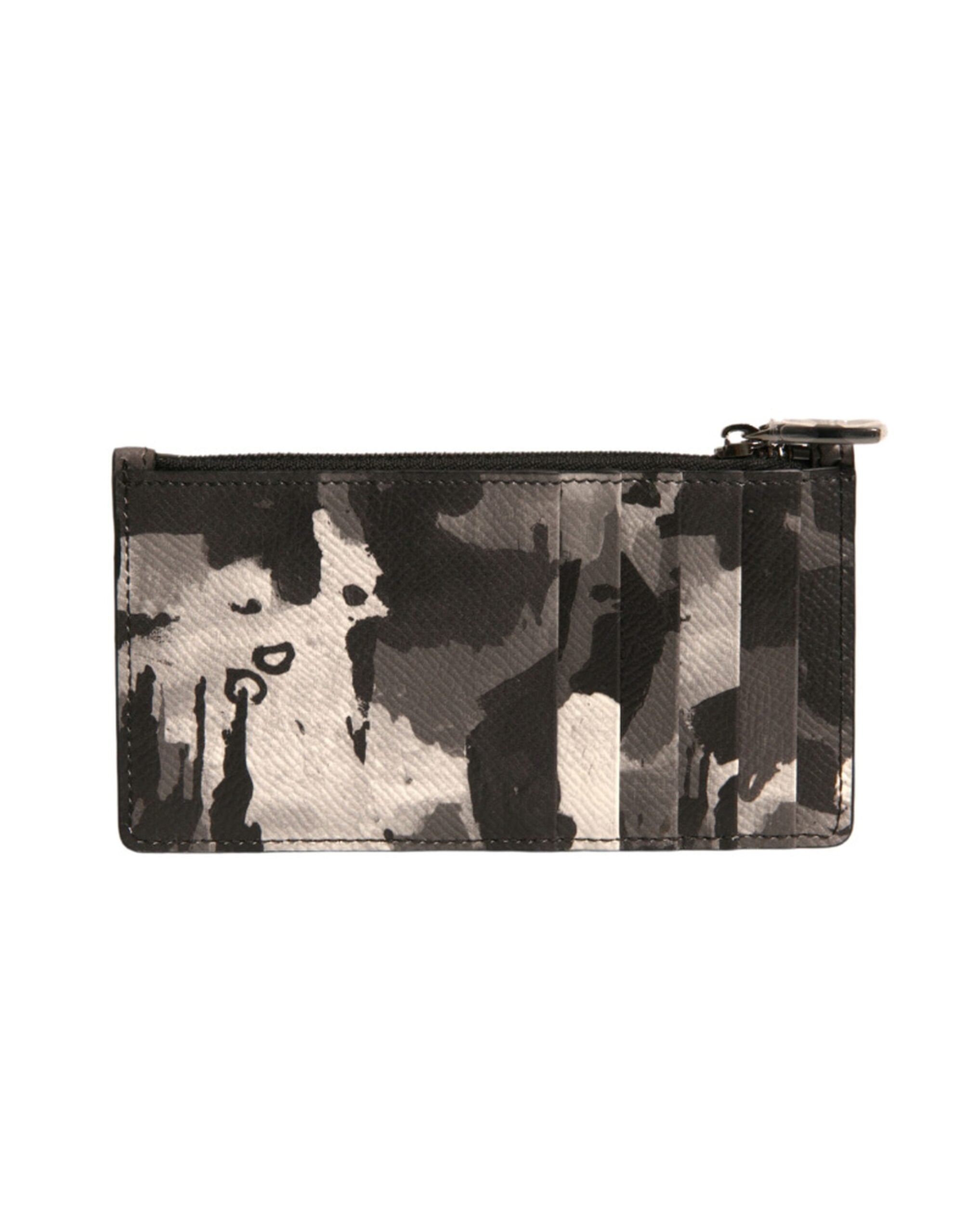 Portofel Dolce &amp; Gabbana cu placă de logo camuflaj multicolor