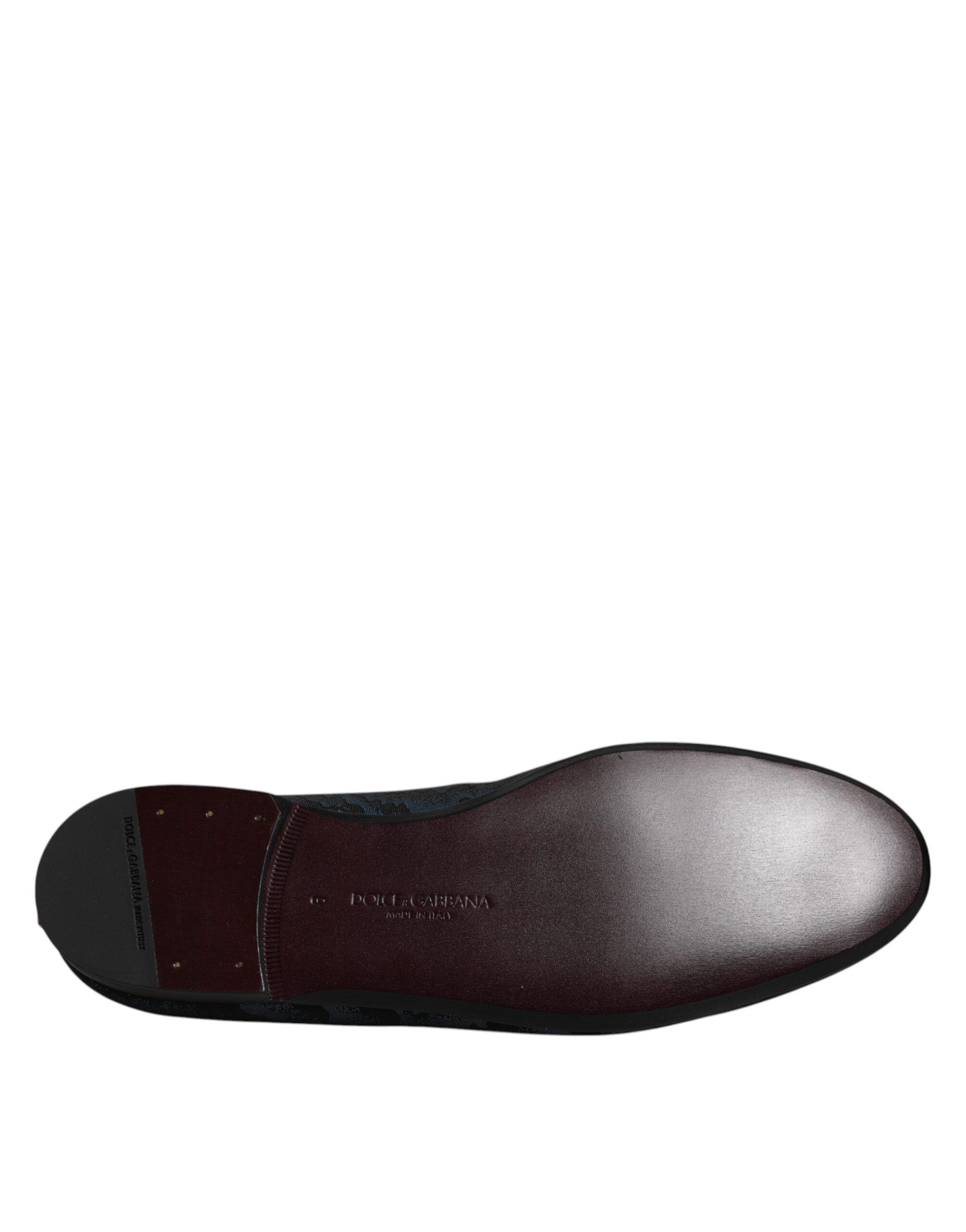 Dolce &amp; Gabbana Pantofi sport albaștri și negri pentru bărbați, mocasini, pantofi eleganți
