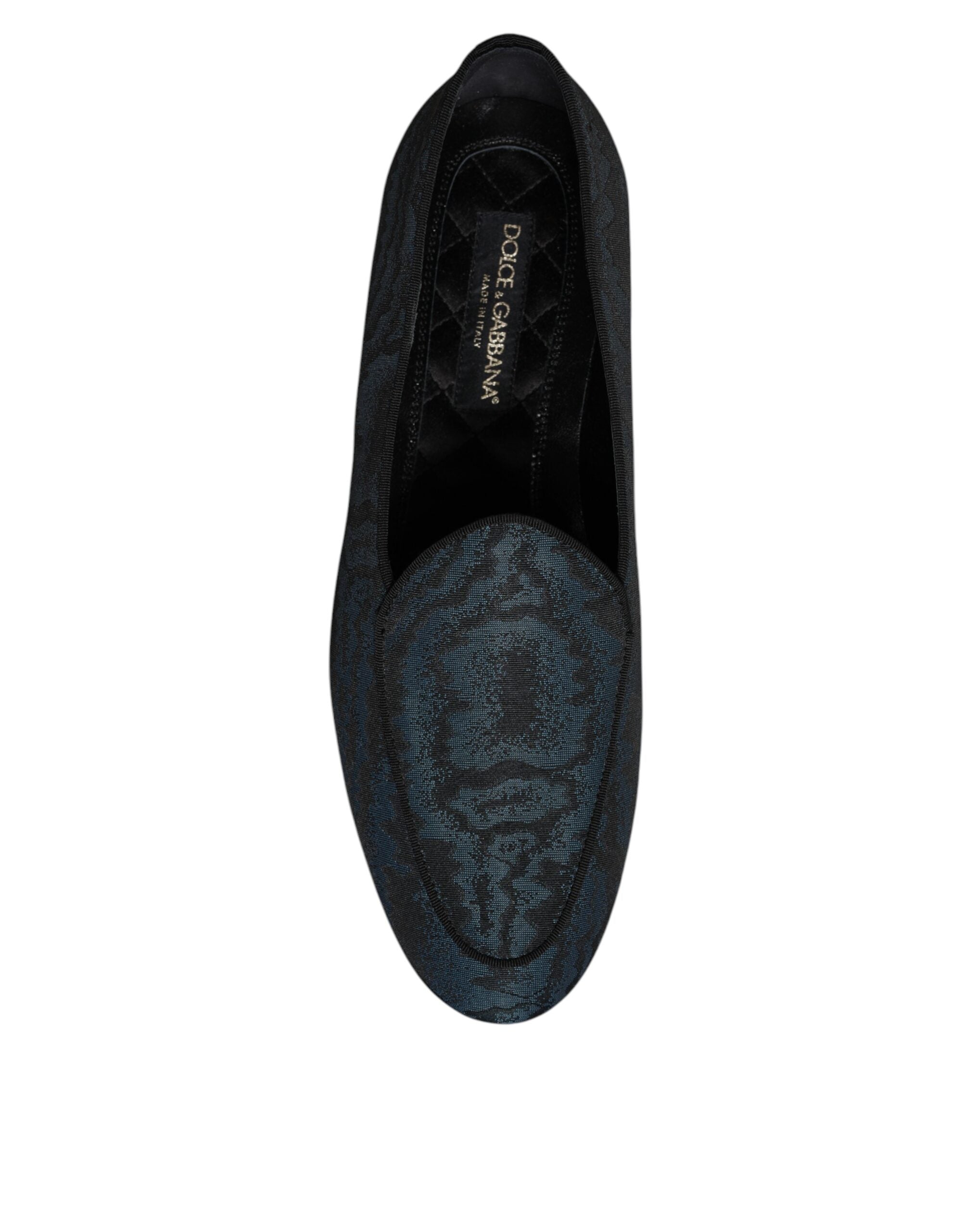Dolce &amp; Gabbana Pantofi sport albaștri și negri pentru bărbați, mocasini, pantofi eleganți