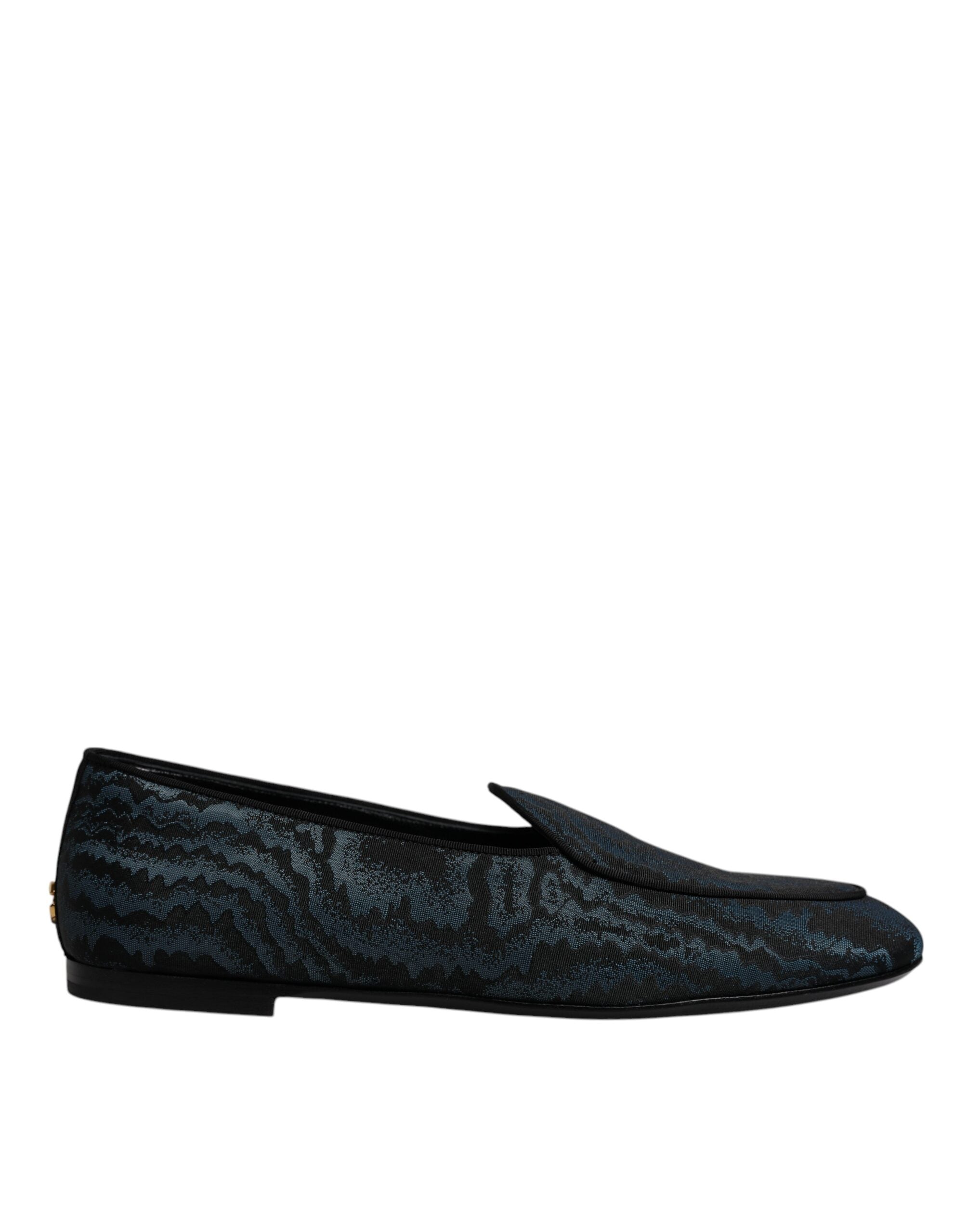 Dolce &amp; Gabbana Pantofi sport albaștri și negri pentru bărbați, mocasini, pantofi eleganți