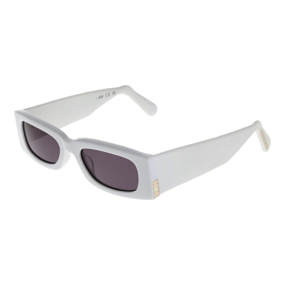 GCDS Weiße Unisex-Sonnenbrille