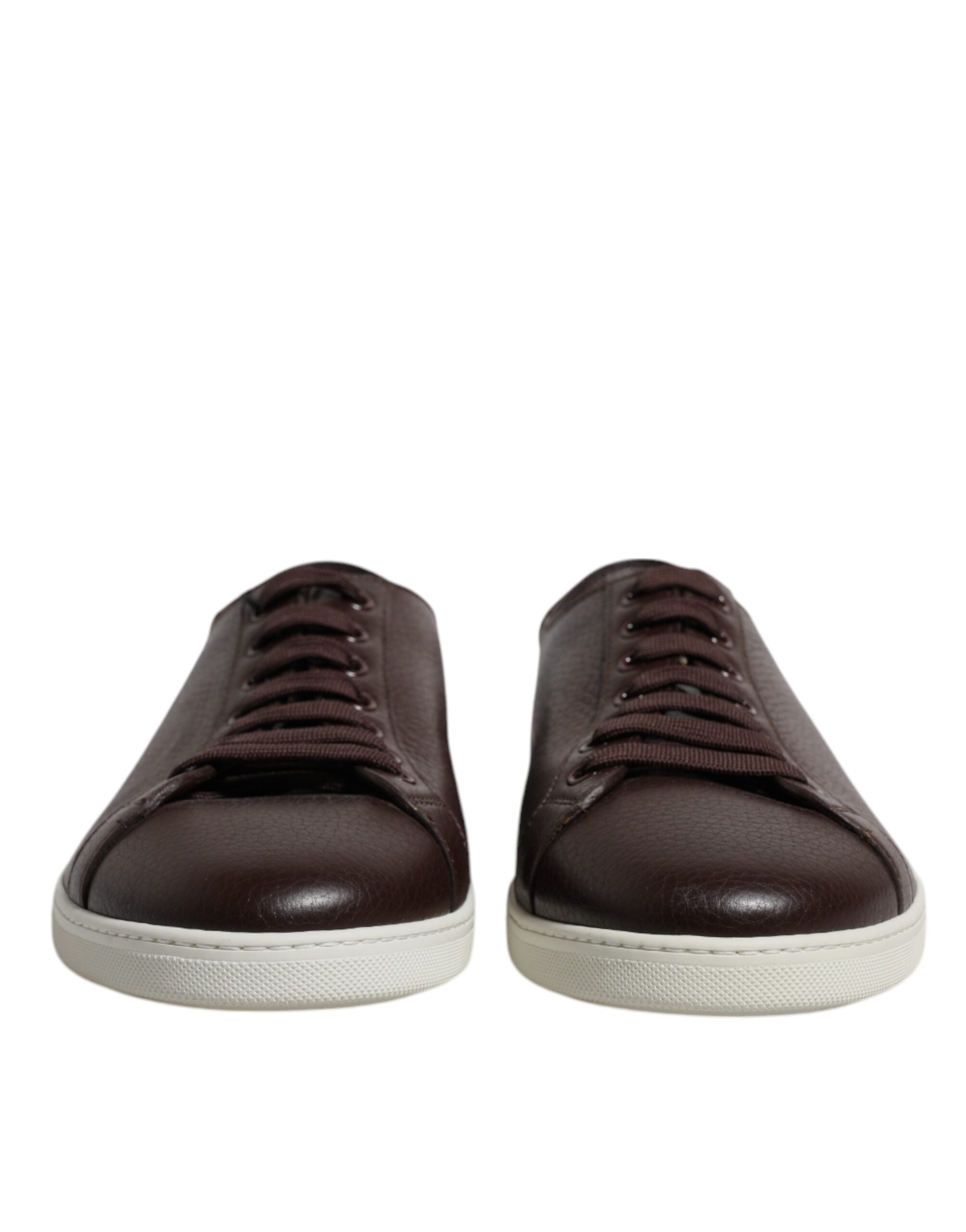 Dolce &amp; Gabbana Braune niedrige Saint Tropez-Sneakers für Herren