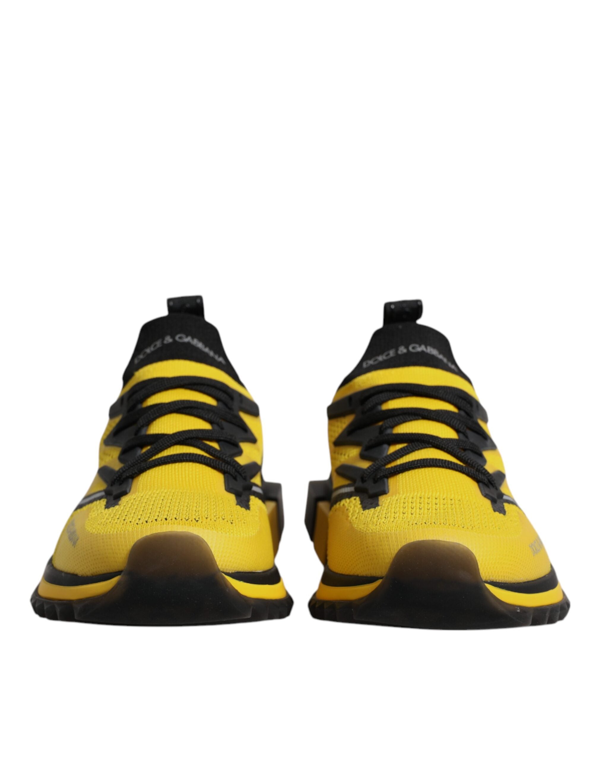 Dolce &amp; Gabbana Gelbe SORRENTO Sport Stretch Sneakers Schuhe