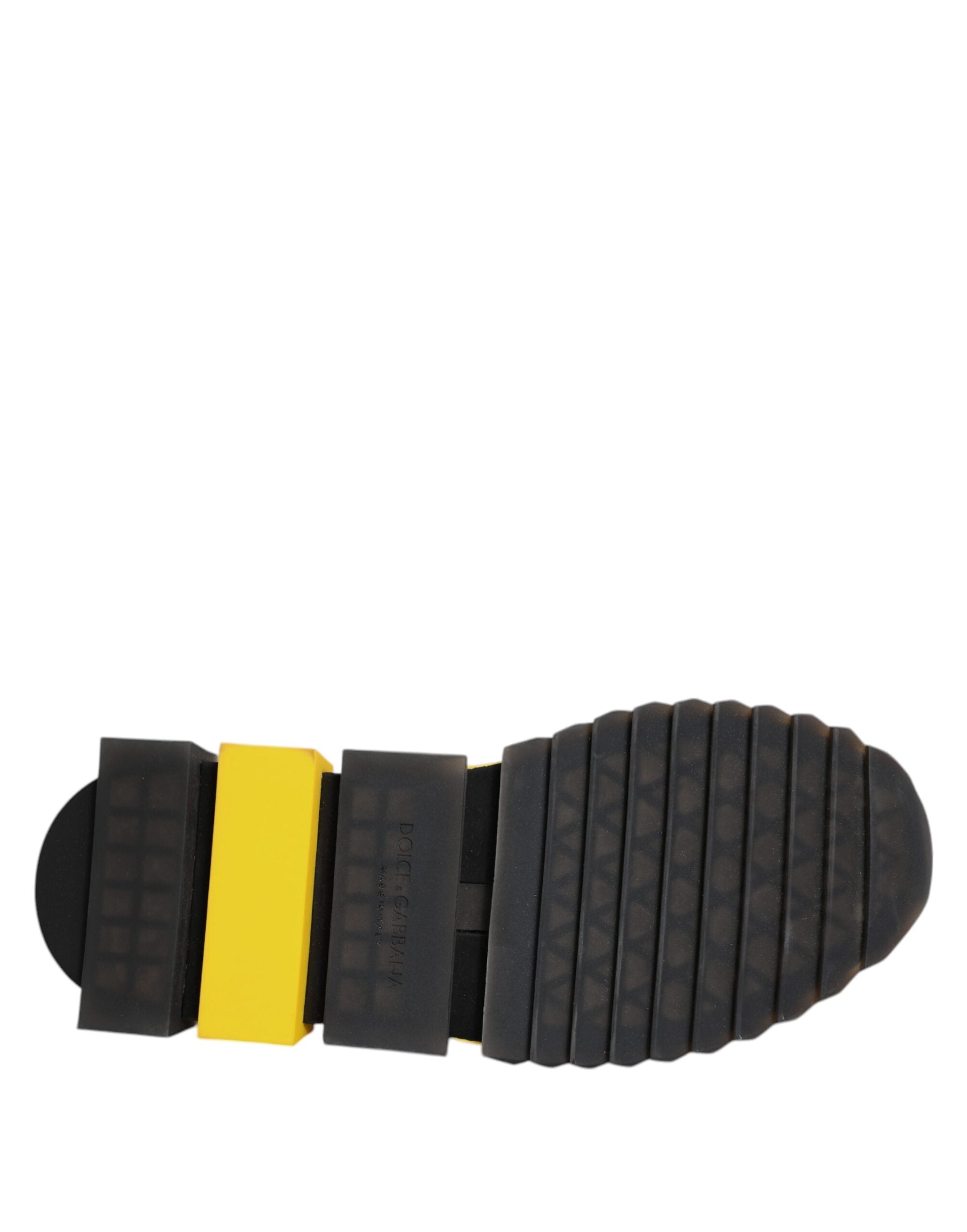 Dolce &amp; Gabbana Gelbe SORRENTO Sport Stretch Sneakers Schuhe