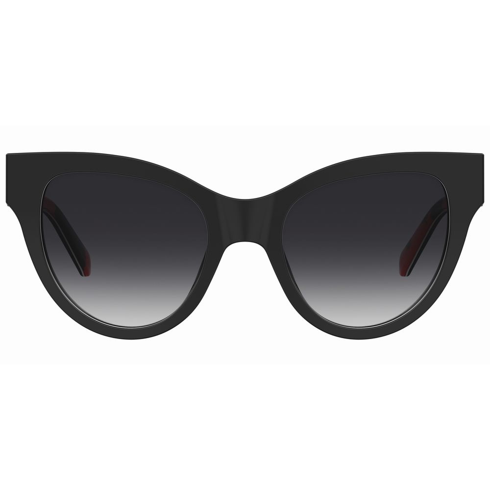 Ochelari de soare Love Moschino negri cu model Haircalf