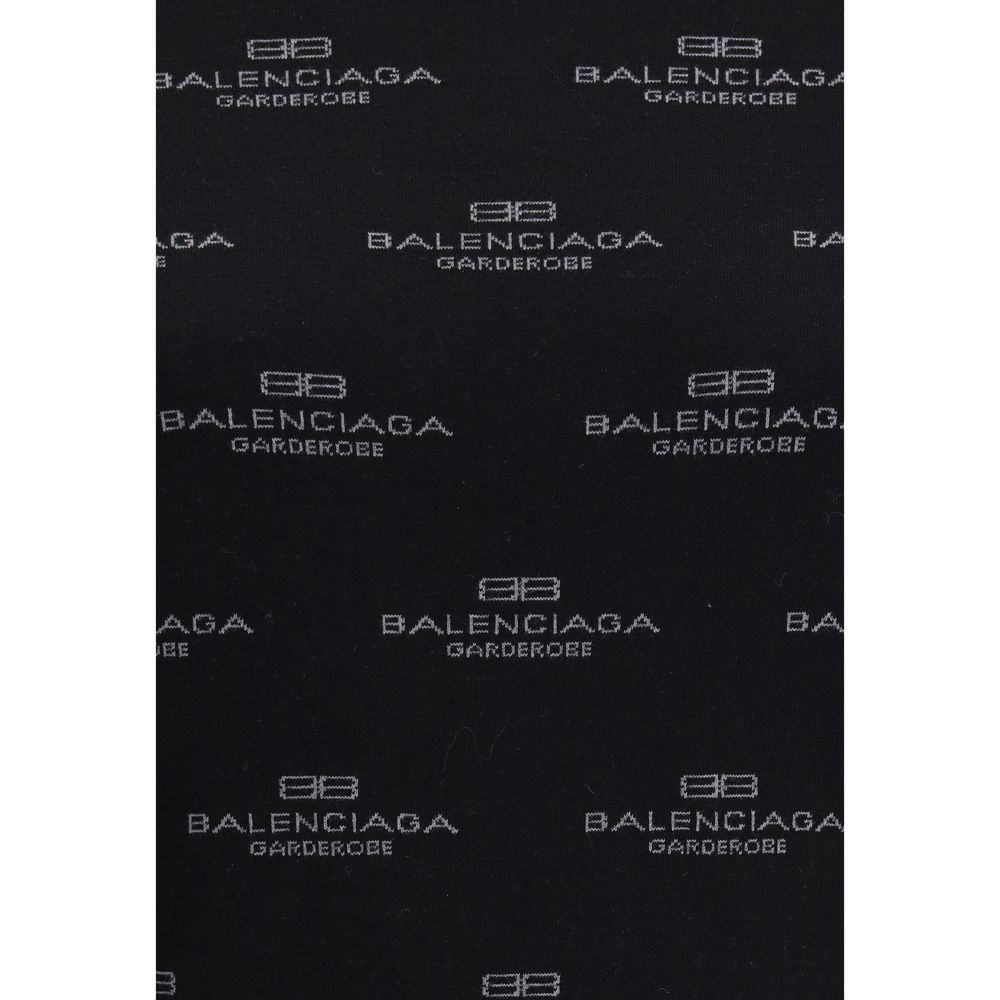Pulover Balenciaga cu logo integral