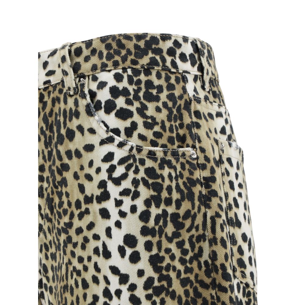 Blumarine Blugi boyfriend cu imprimeu