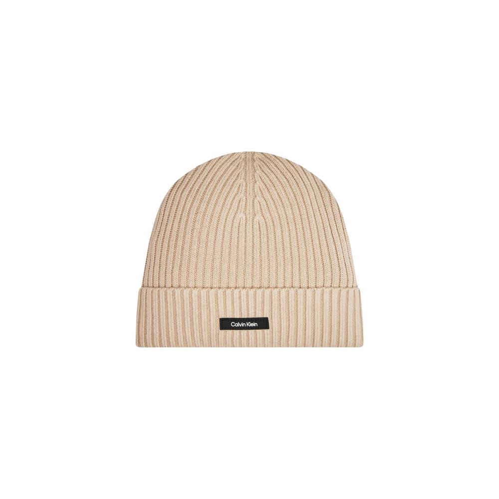 Calvin Klein – Baseballkappe aus Bio-Baumwolle in Beige