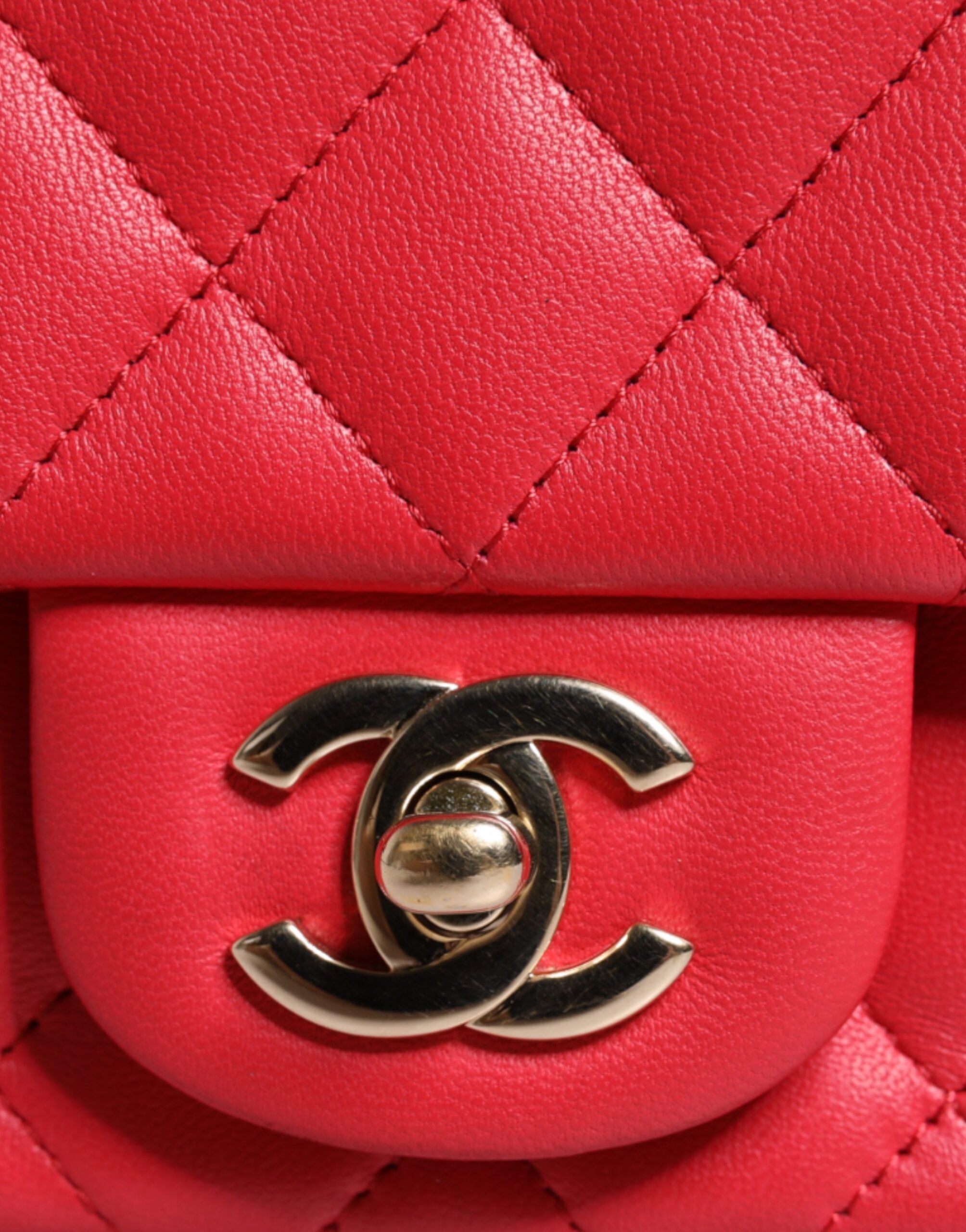 Chanel Pink Matelasse Kette Schulter Lammleder Geldbörse Mini