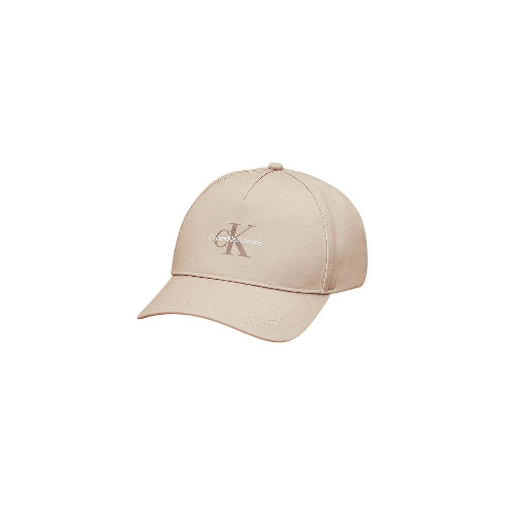 Șepci Calvin Klein Jeans bej din poliester reciclat - Șapcă de baseball