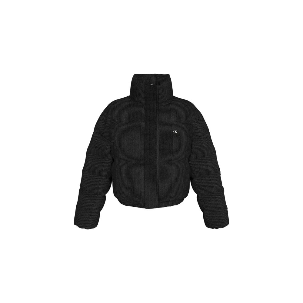Calvin Klein Jeans – Schwarze Polyesterjacken und -mäntel