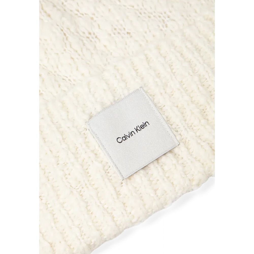 Calvin Klein – Weiße Mütze aus recyceltem Polyester