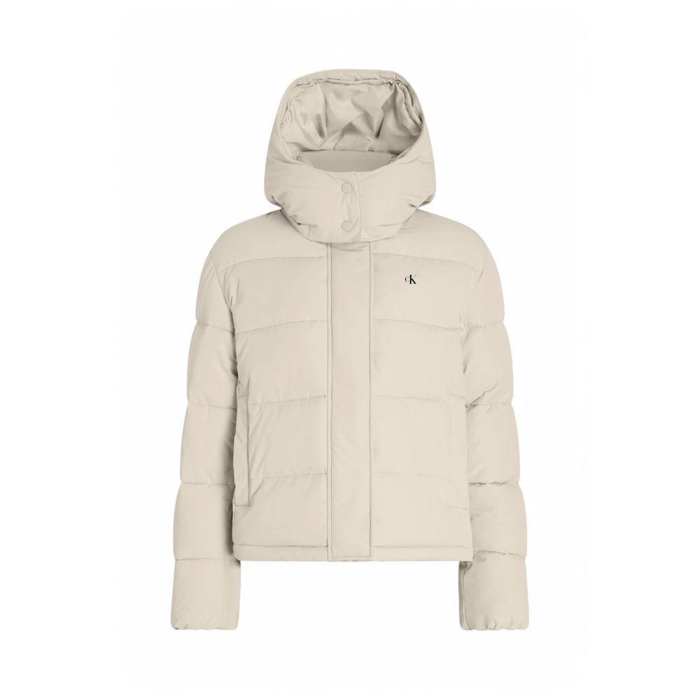Calvin Klein Jeans – Beige Jacken und Mäntel aus recyceltem Polyester
