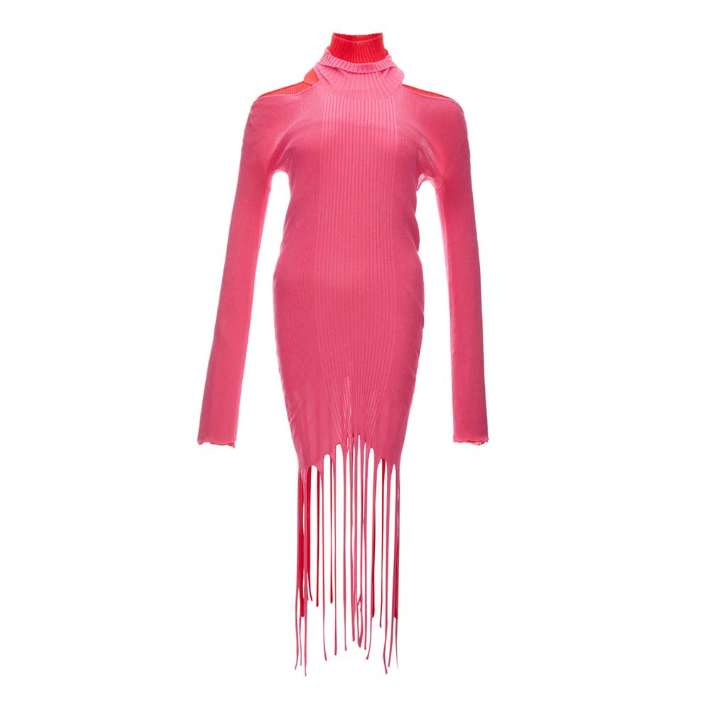Rochie roz din bumbac Bottega Veneta