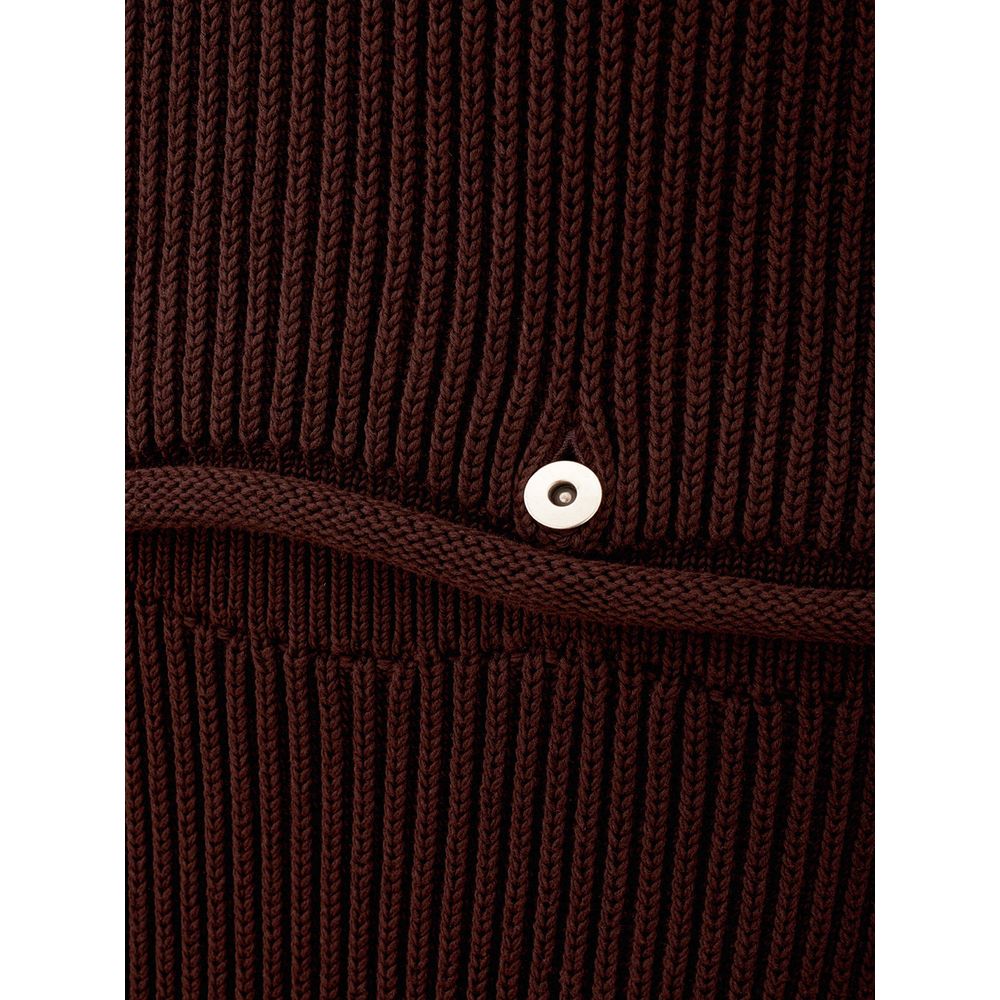 Rochie elegantă Bottega Veneta maro din viscoză
