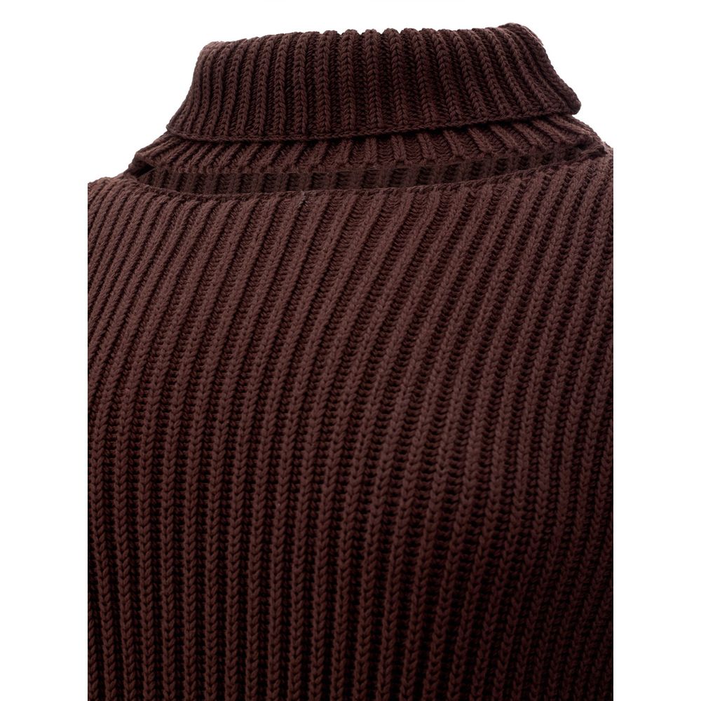 Rochie elegantă Bottega Veneta maro din viscoză