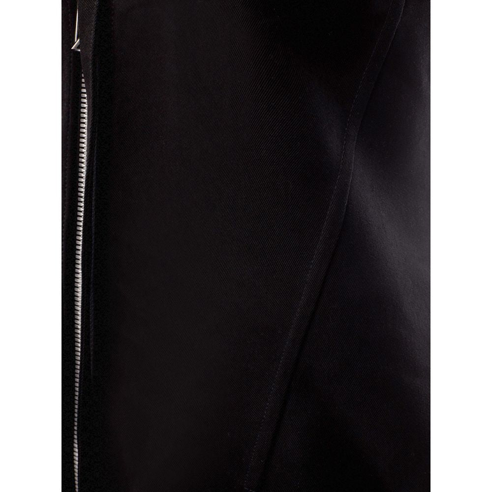 Rochie elegantă neagră din viscoză Bottega Veneta, piese esențiale