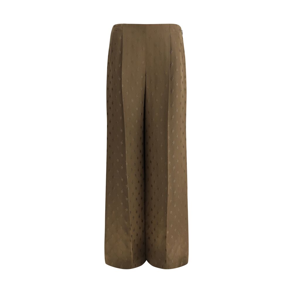 Pantaloni de mătase Fendi