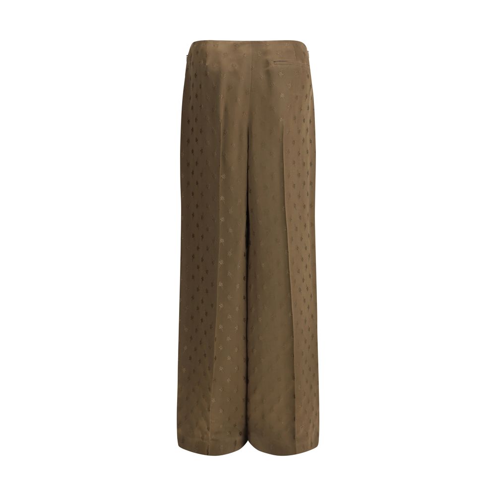 Pantaloni de mătase Fendi