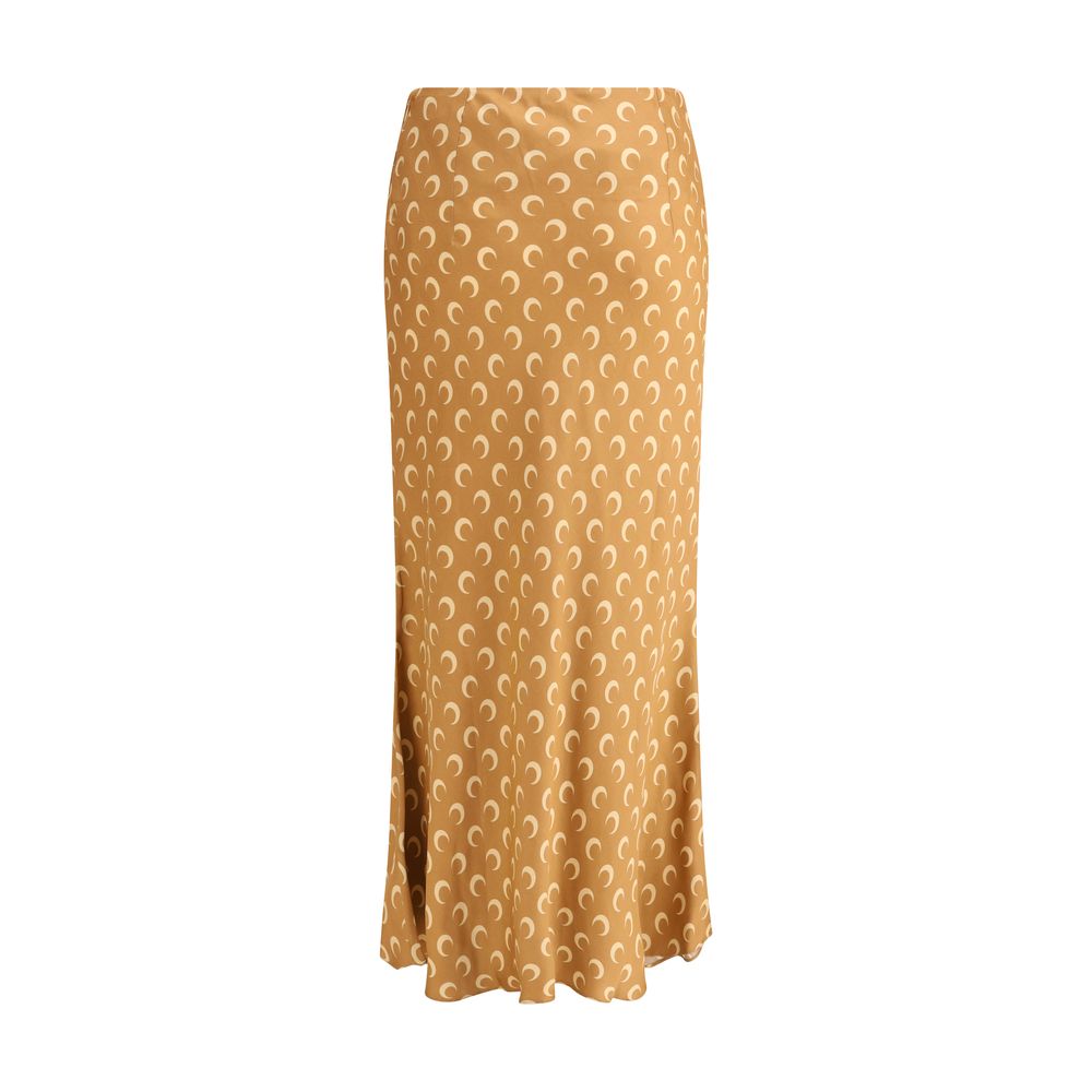 Marine Serre Moon Satin-Midirock