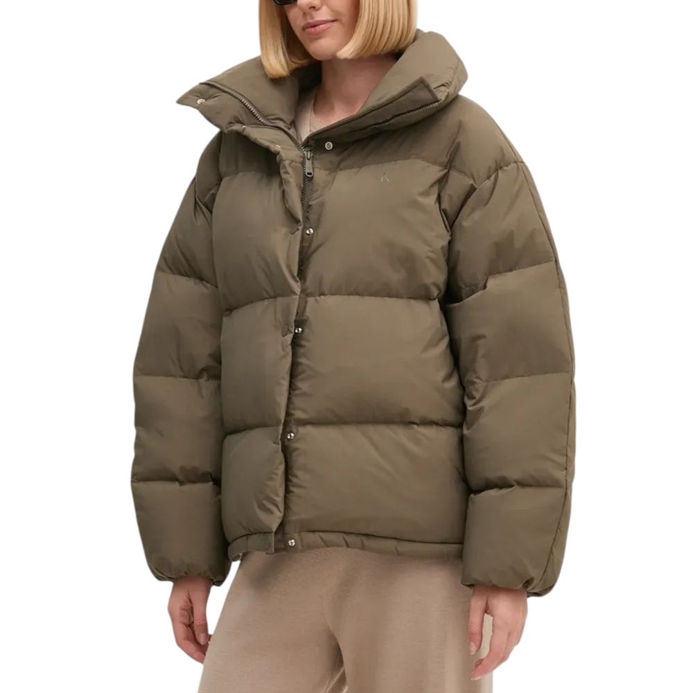 Calvin Klein Jeans Grau Polyester Jacken &amp; Mantel