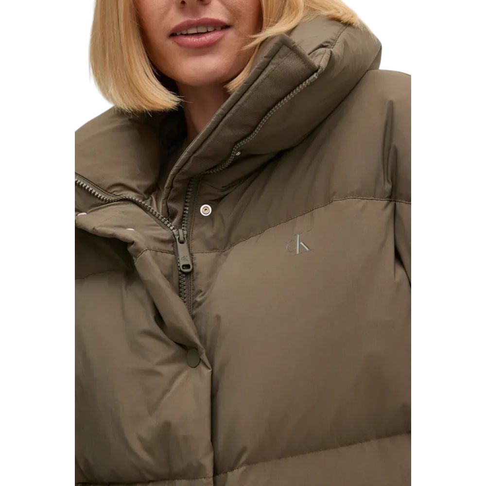 Calvin Klein Jeans Grau Polyester Jacken &amp; Mantel