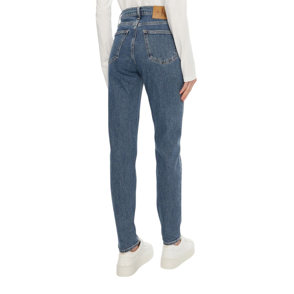 Calvin Klein Jeans, Blaue Mom-Jeans aus Baumwolle