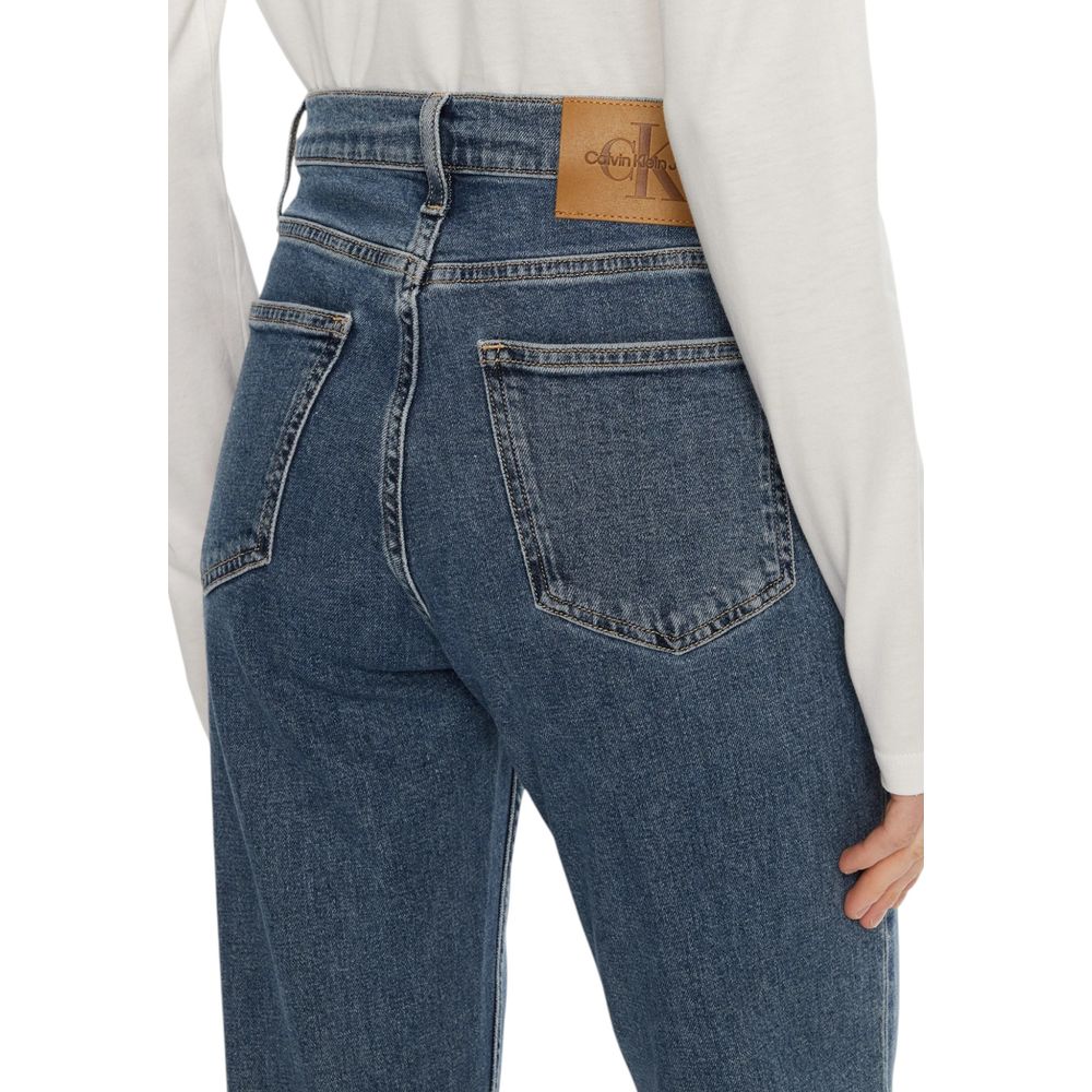 Calvin Klein Jeans, Blaue Mom-Jeans aus Baumwolle