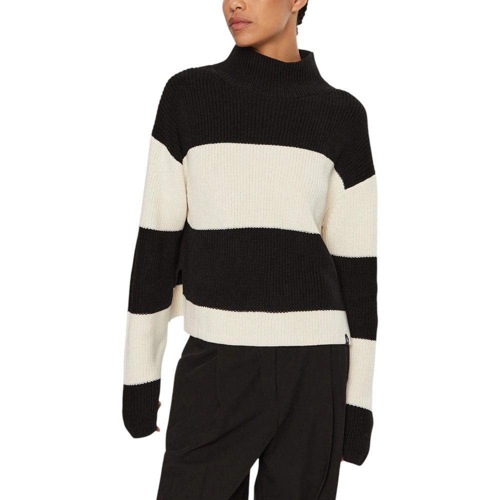 Calvin Klein Jeans – Schwarz-weißer Baumwollpullover