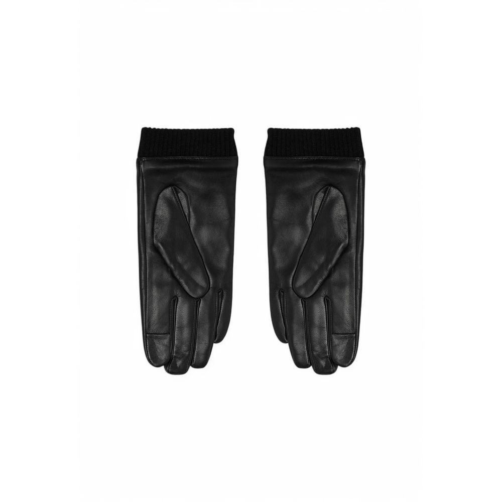 Mănușă din piele neagră Calvin Klein