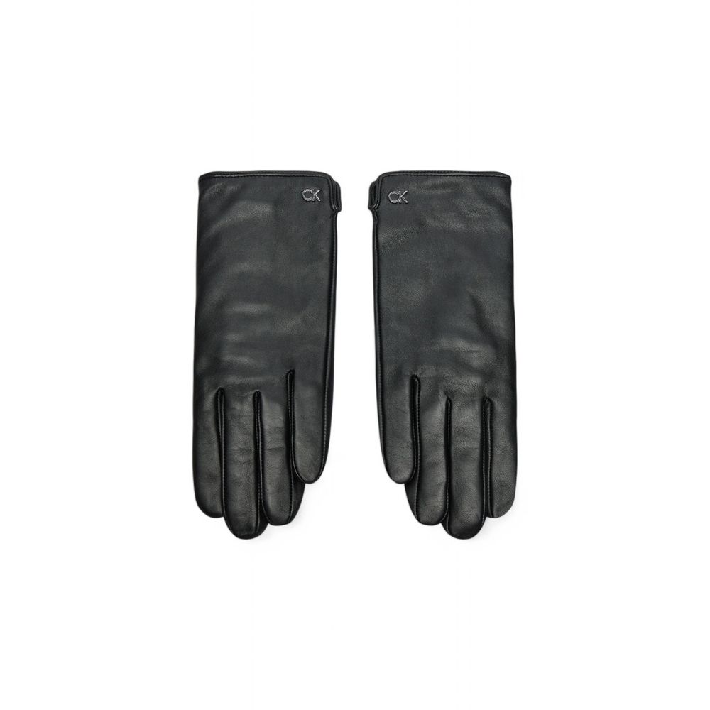 Calvin Klein – Schwarze Lederhandschuhe