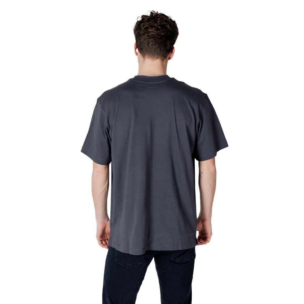 Tricou gri din bumbac Calvin Klein Jeans