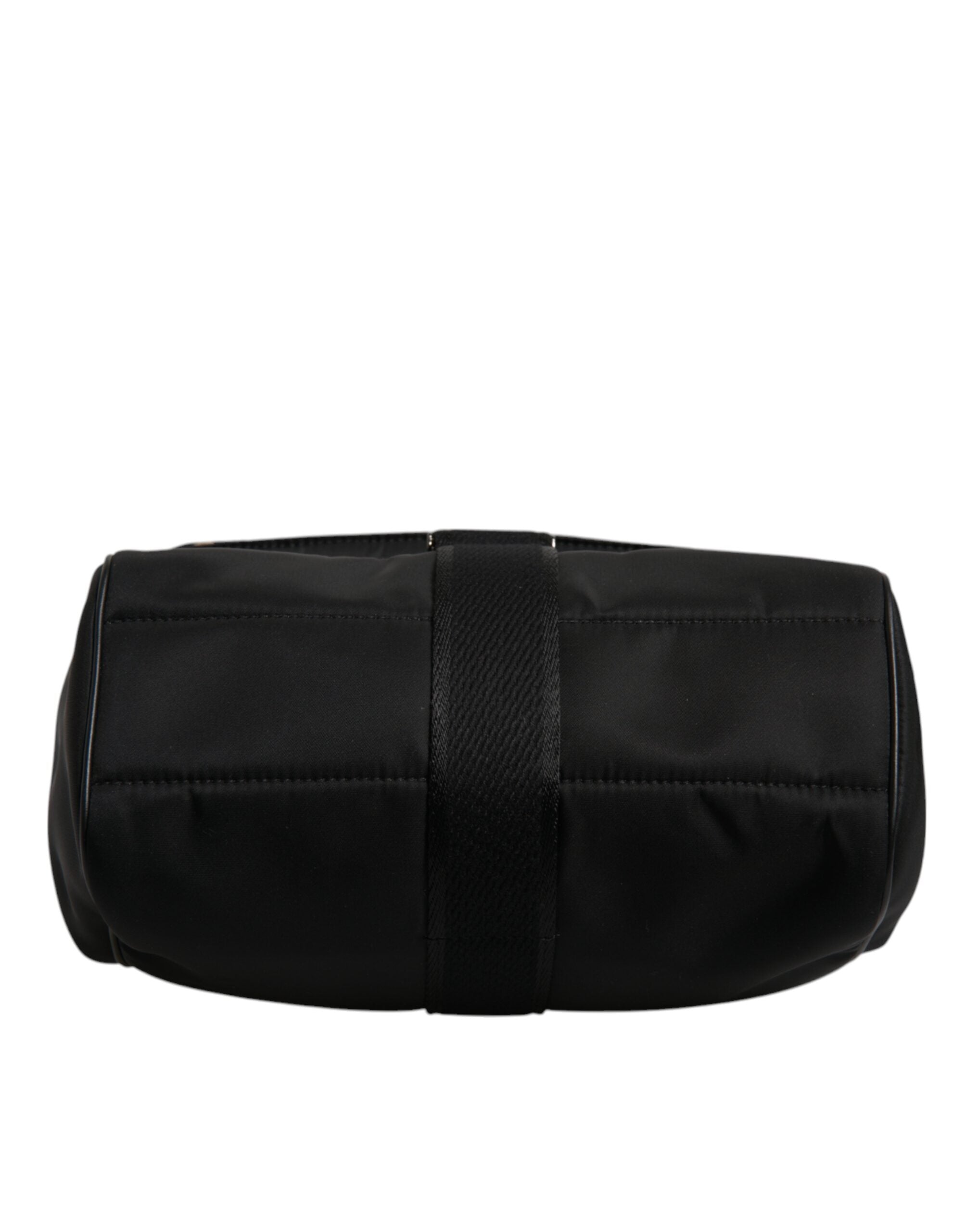 Geantă tote Dolce &amp; Gabbana Sicily din nailon lac cu imprimeu leopard maro