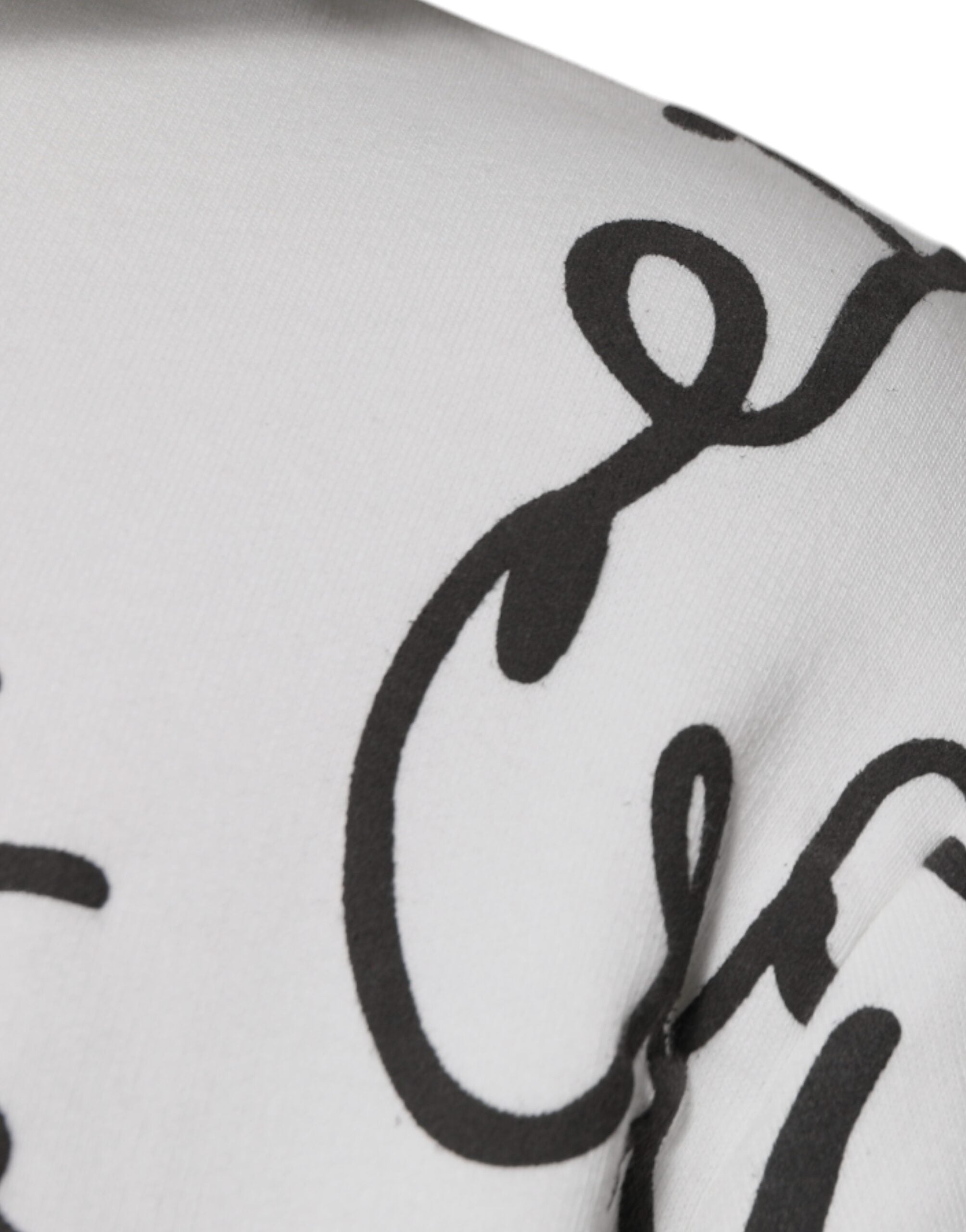 Dolce &amp; Gabbana Hanorac cu glugă din bumbac și logo alb