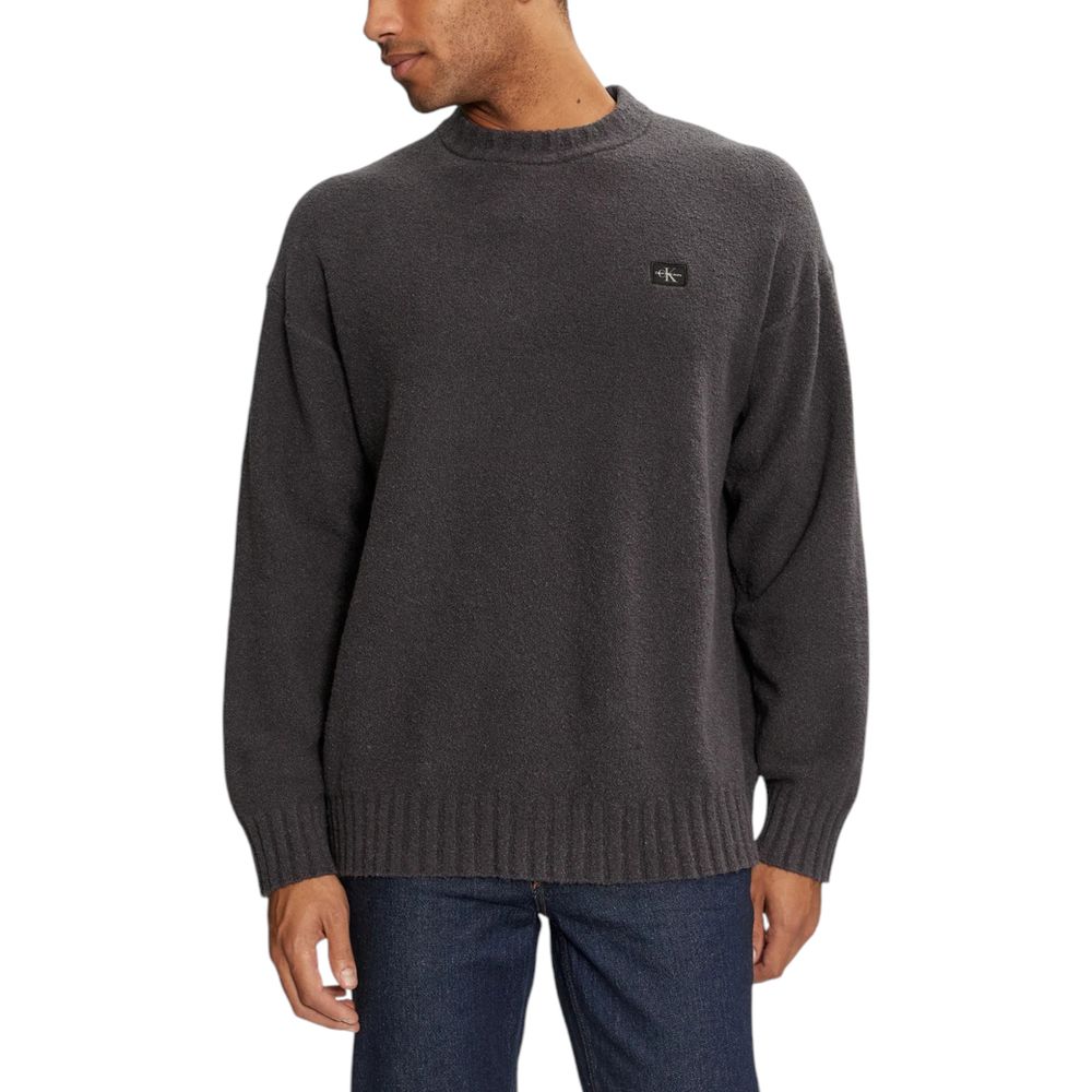 Grauer Baumwollpullover von Calvin Klein Jeans