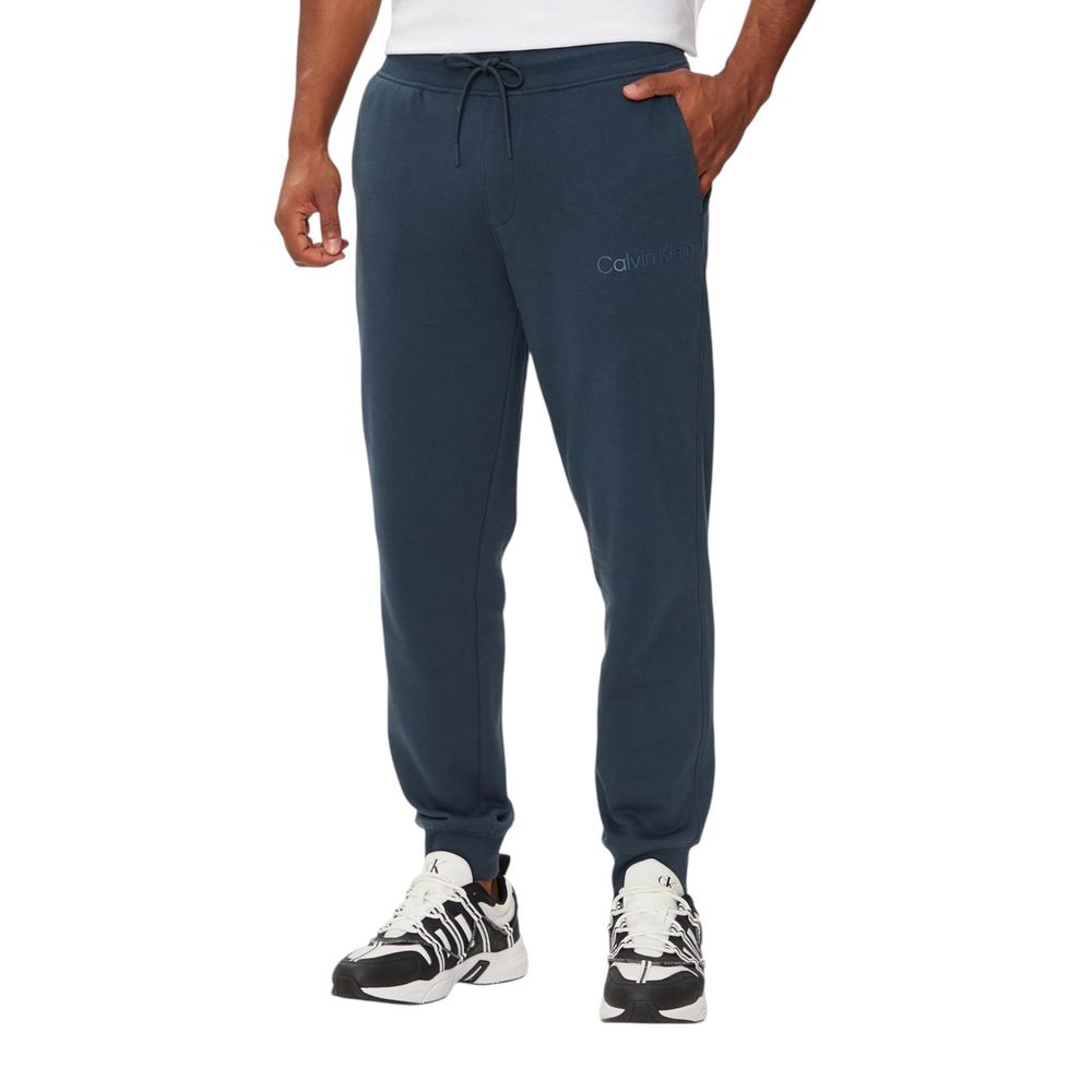 Calvin Klein Jeans – Blaue Jogginghose aus Baumwolle