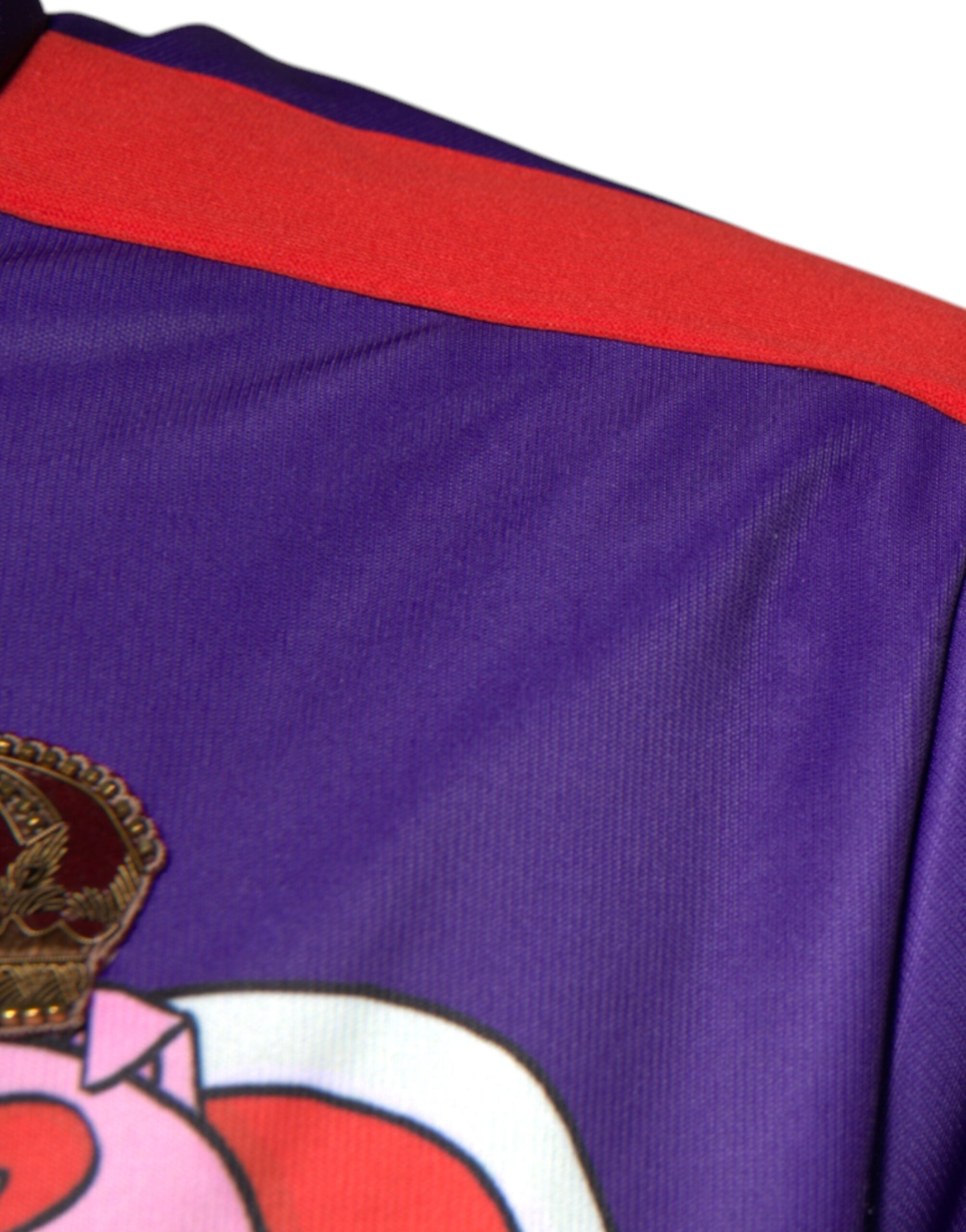 Pulover Dolce &amp; Gabbana violet cu fermoar complet Year Of The Pig