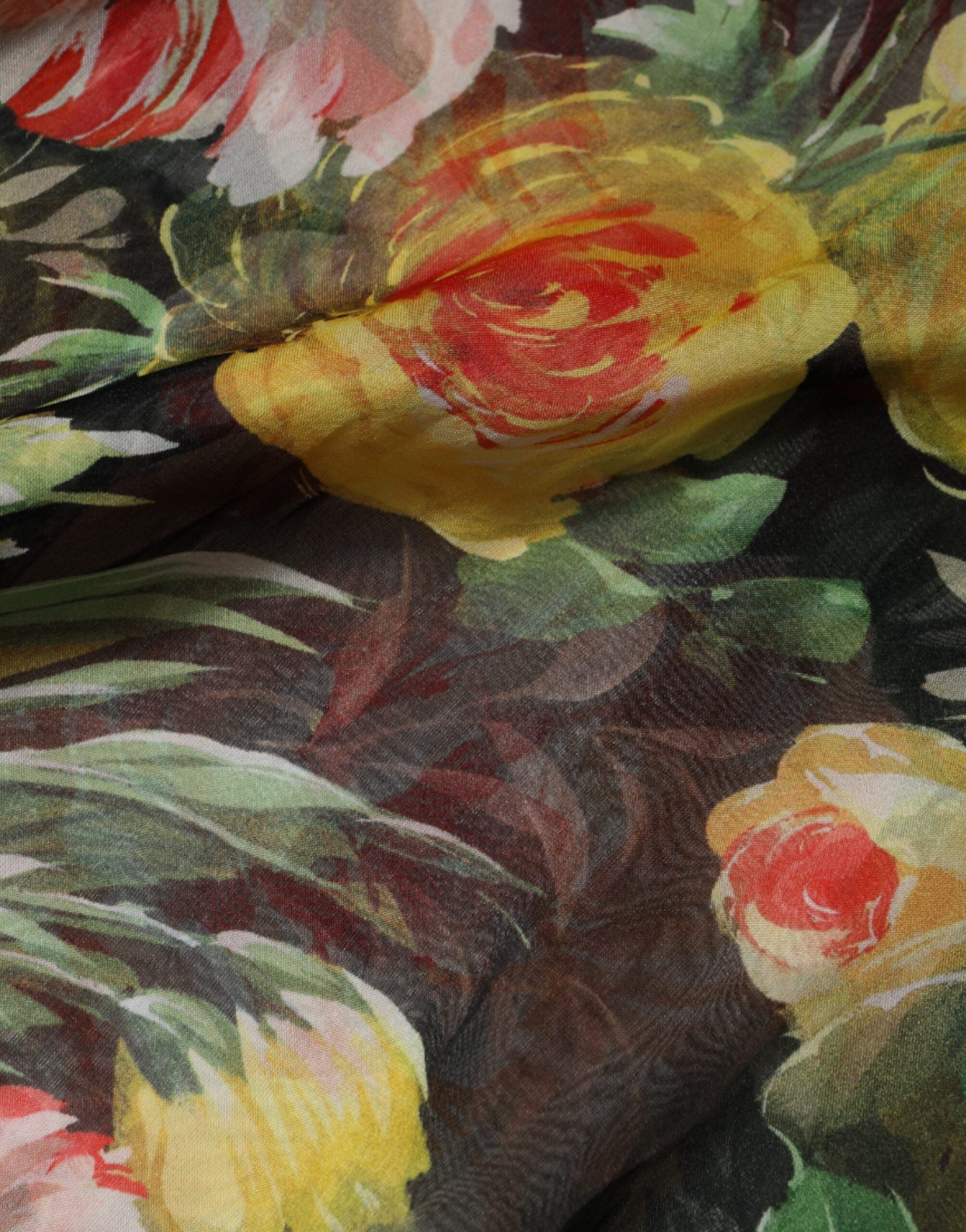 Rochie maxi Dolce &amp; Gabbana cu imprimeu floral multicolor