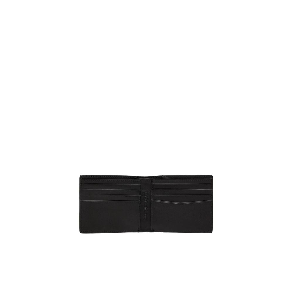Calvin Klein Jeans – Schwarze Lederbrieftasche