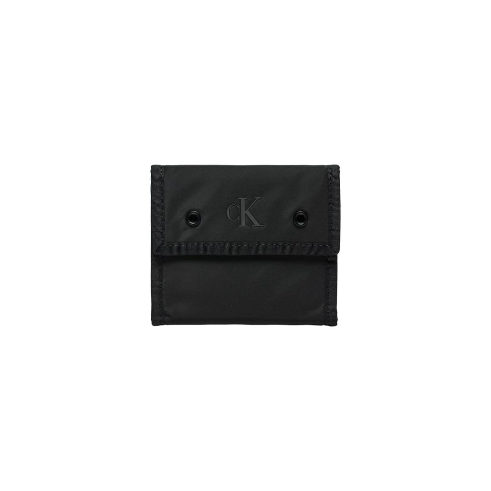 Portofel Calvin Klein Jeans negru din poliester reciclat