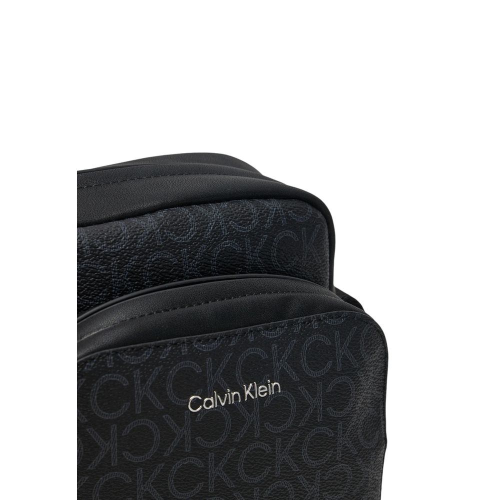 Geantă de mână Calvin Klein neagră din poliester reciclat