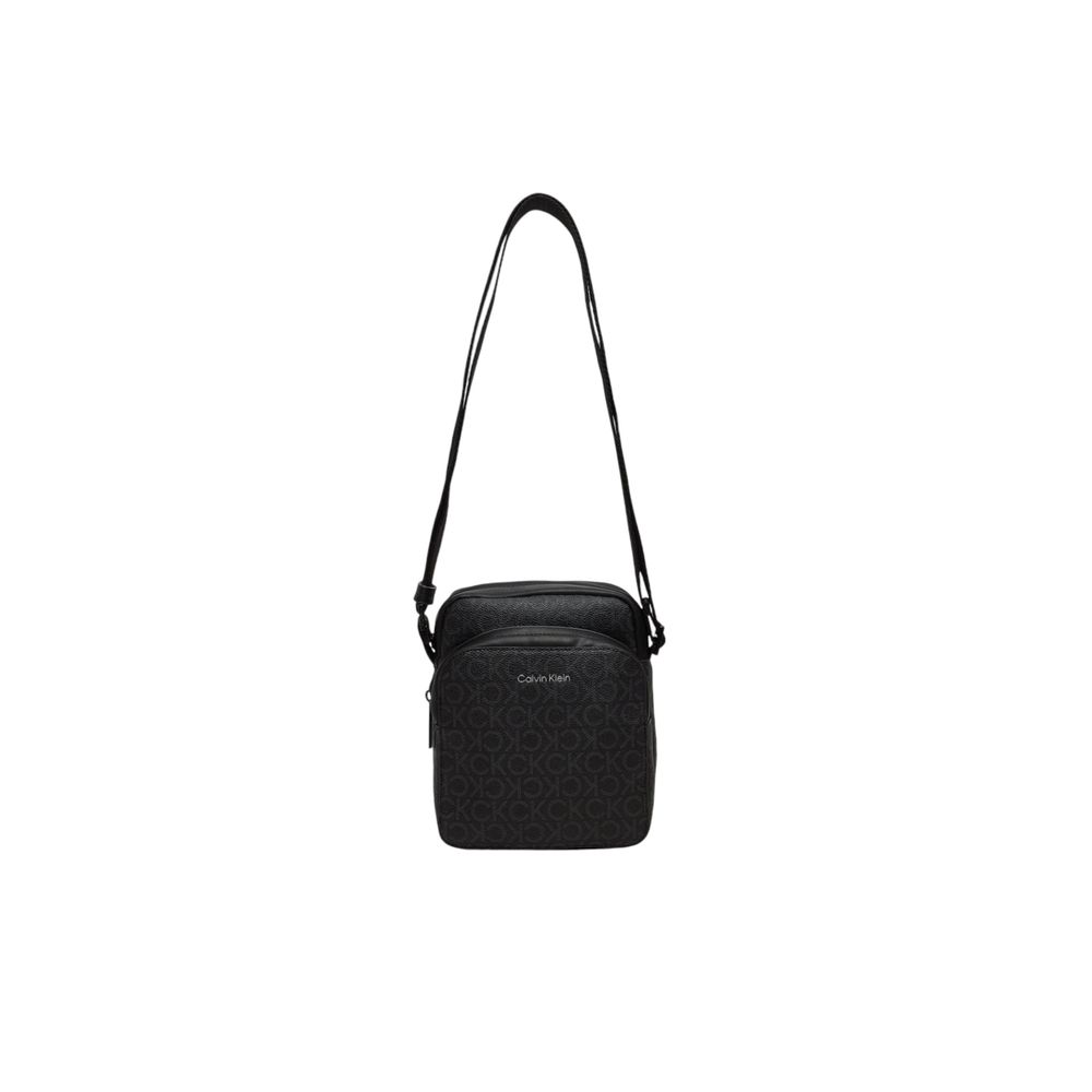 Calvin Klein – Schwarze Messenger-Tasche aus recyceltem Polyester