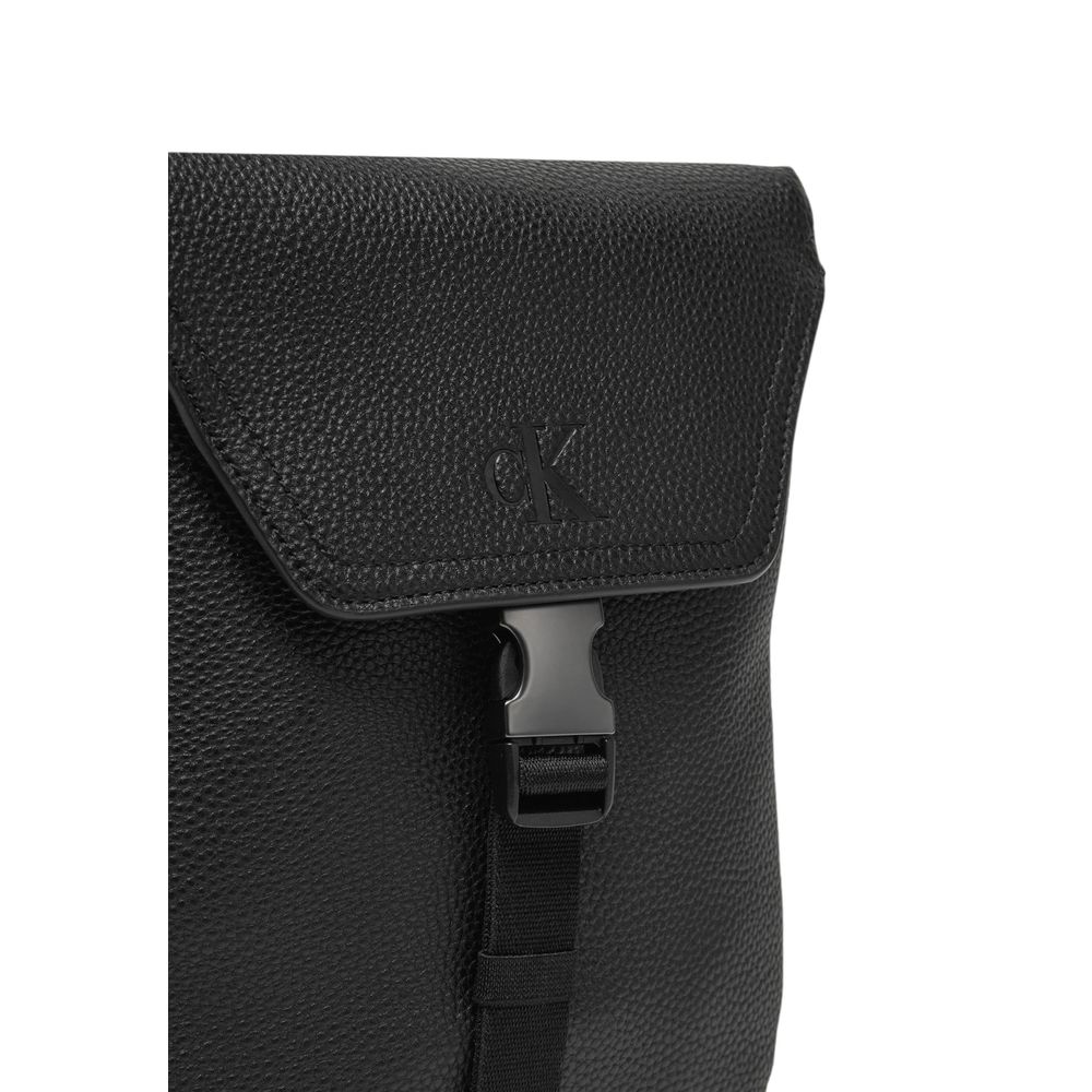Geantă de mână Calvin Klein neagră din polietilenă