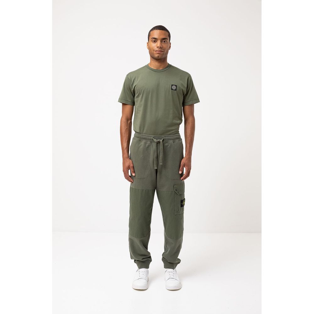 Stone Island Grüne Baumwollhose für Herren