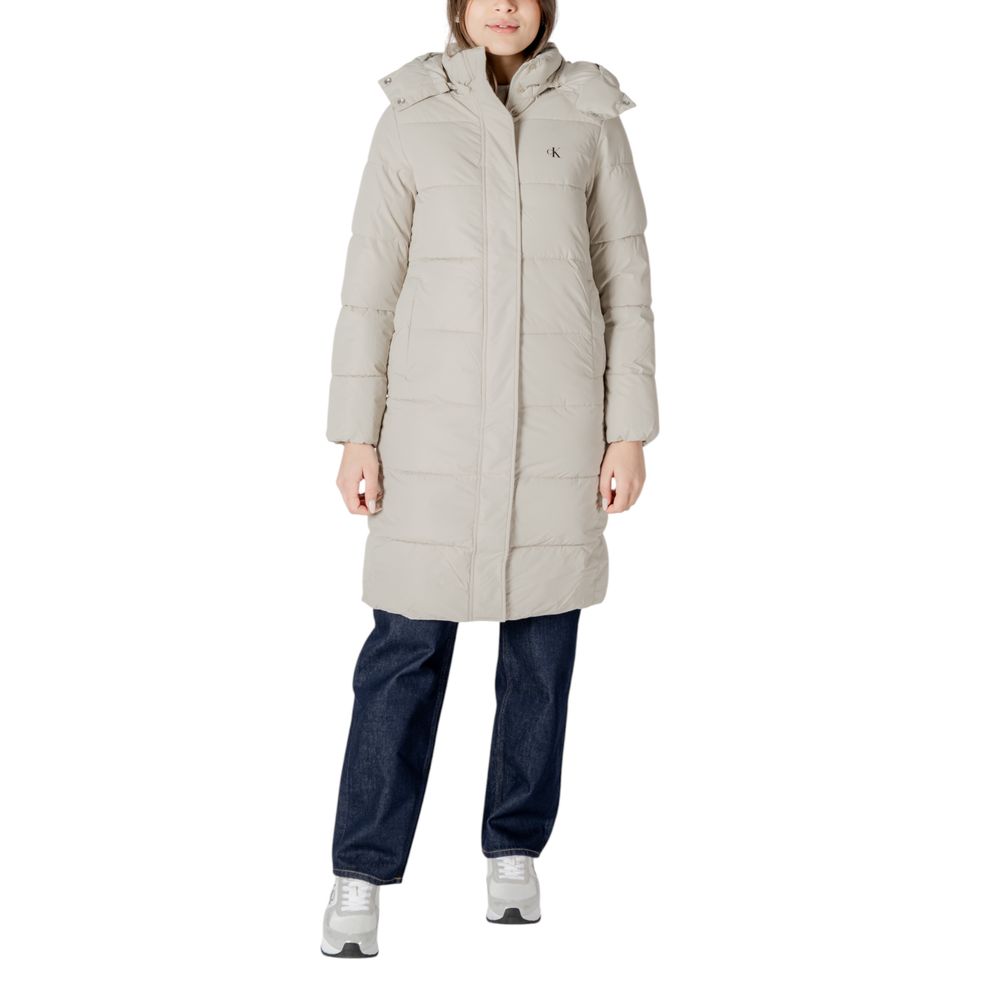Calvin Klein Jeans Beige Polyester Jacken &amp; Mäntel