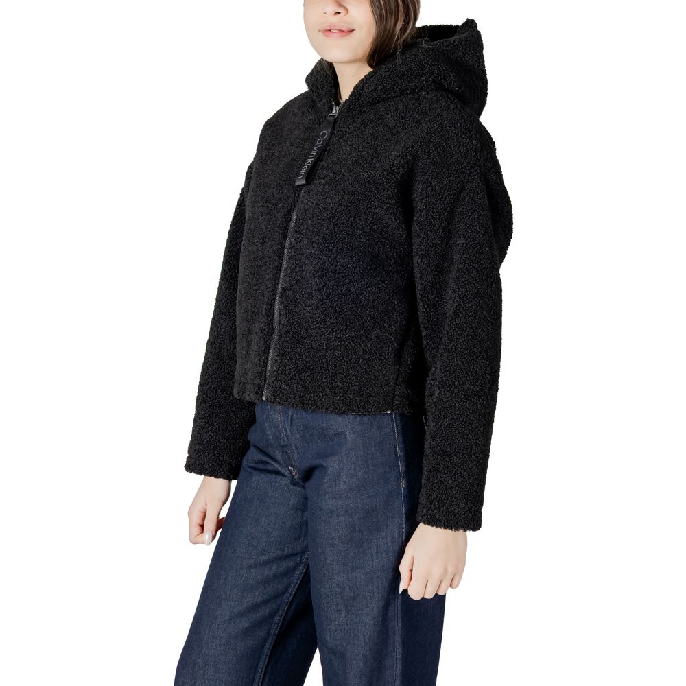 Calvin Klein Jeans Black Polyester Coat