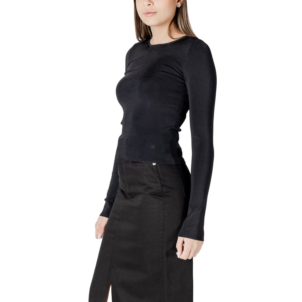 Bluze și tricou Calvin Klein Jeans negre din raion