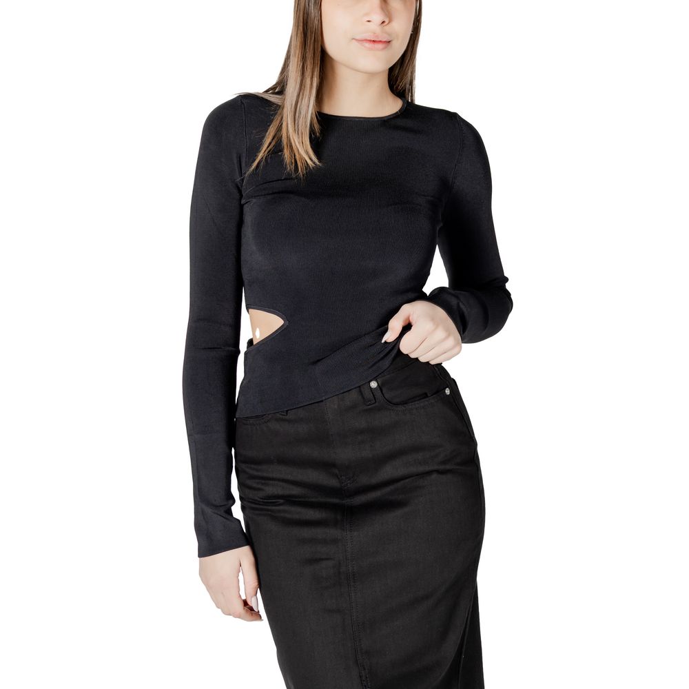 Bluze și tricou Calvin Klein Jeans negre din raion