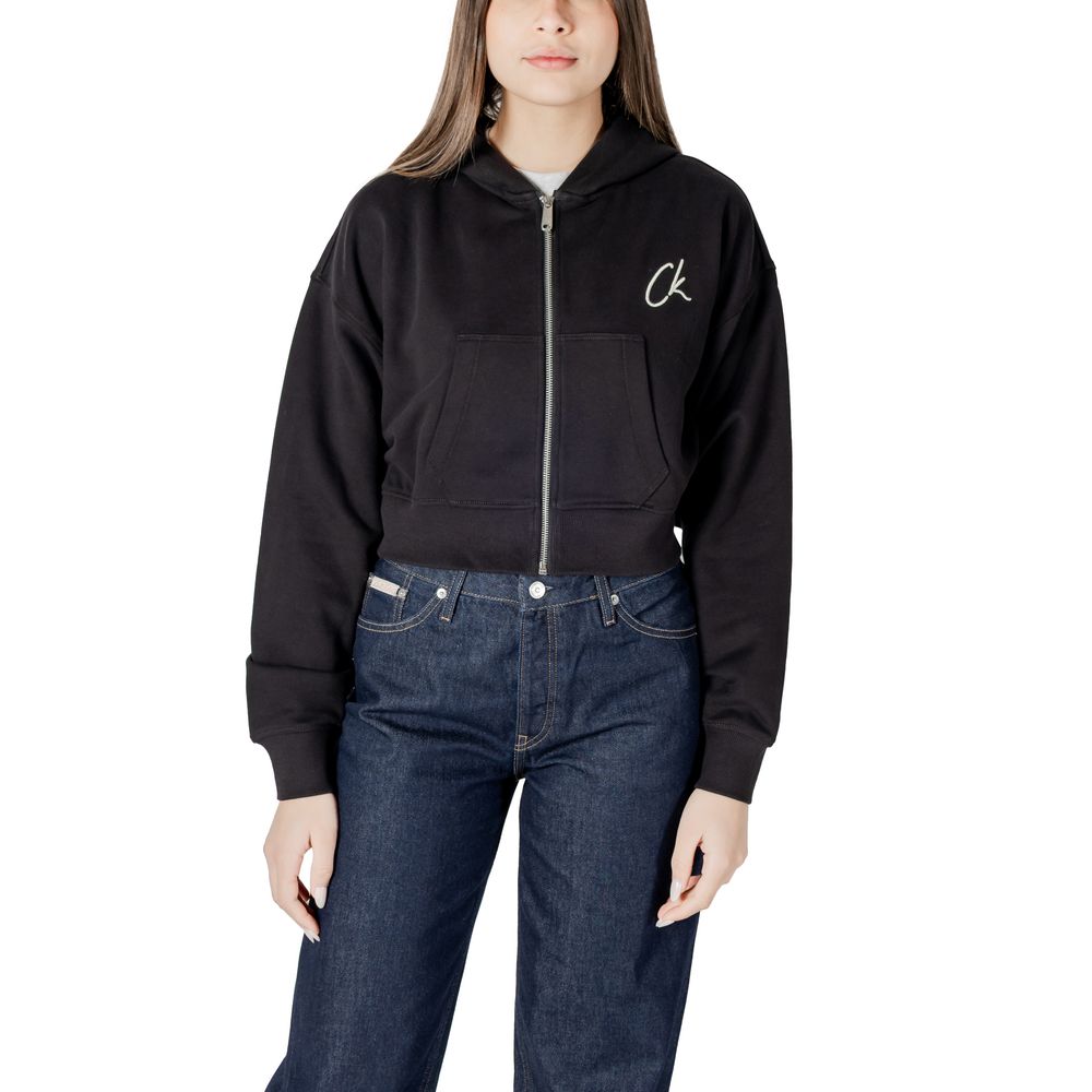 Calvin Klein Jeans – Schwarzer Baumwollpullover